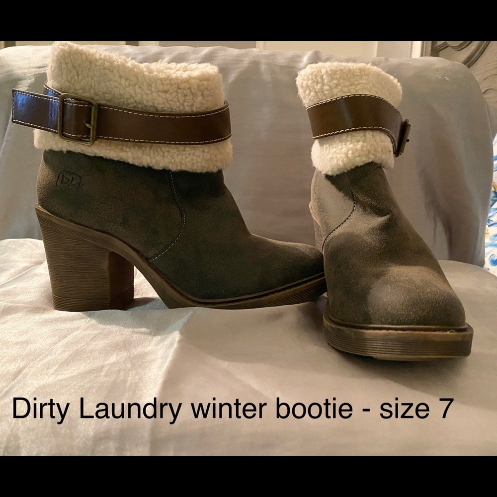 Gray bootie